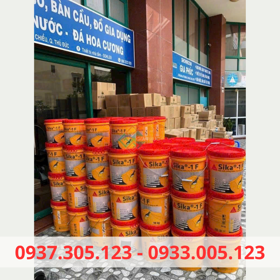  CHỐNG THẤM SIKA 1F 6KG GỐC XI MĂNG -  CHỐNG THẤM SÀN MÁI BÊ TÔNG 