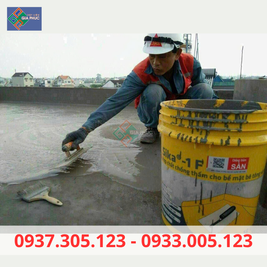  CHỐNG THẤM SIKA 1F 18KG GỐC XI MĂNG -  CHỐNG THẤM SÀN MÁI BÊ TÔNG 