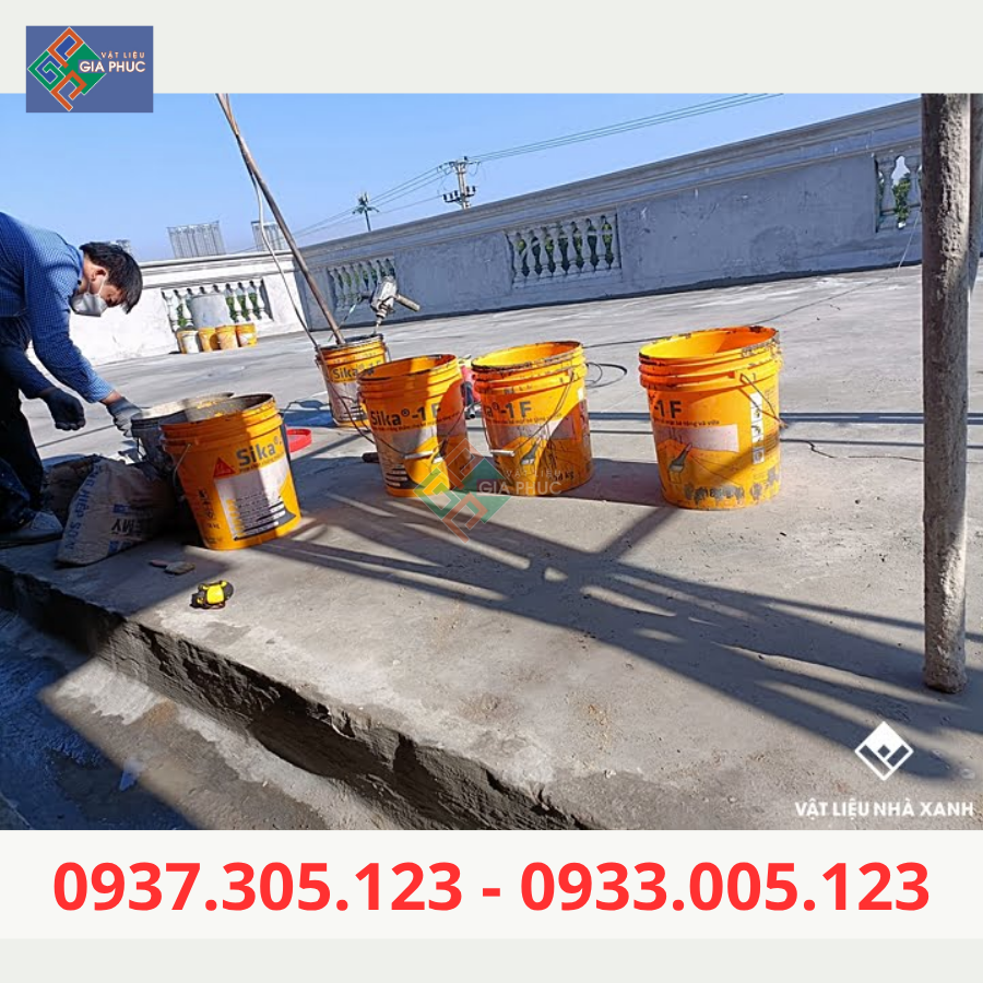  CHỐNG THẤM SIKA 1F 18KG GỐC XI MĂNG -  CHỐNG THẤM SÀN MÁI BÊ TÔNG 