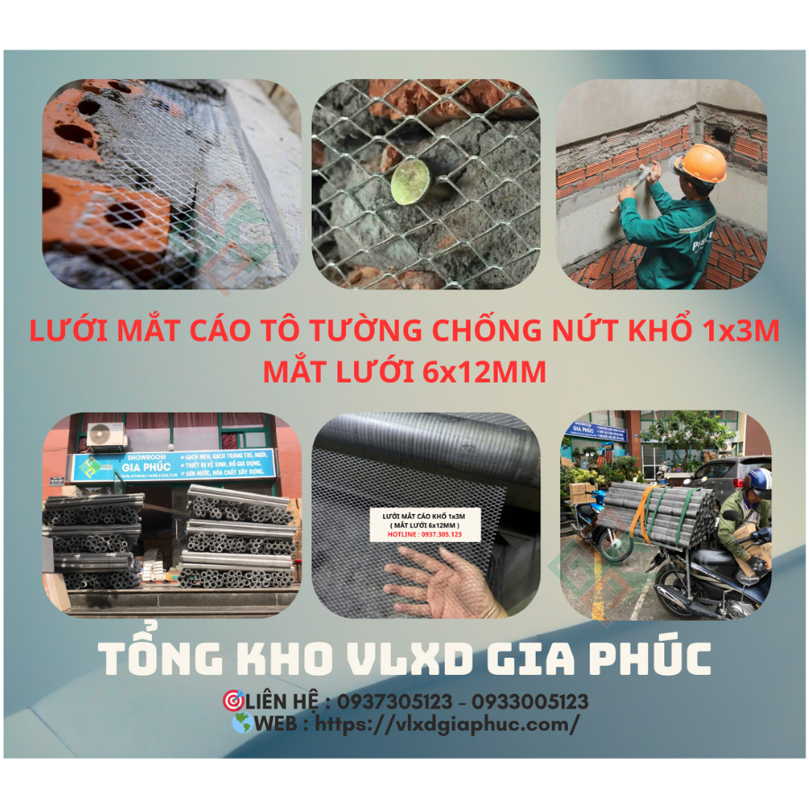 LƯỚI MẮT CÁO TÔ TƯỜNG CHỐNG NỨT 1Mx3M - LƯỚI MẮT CÁO TÔ TƯỜNG 