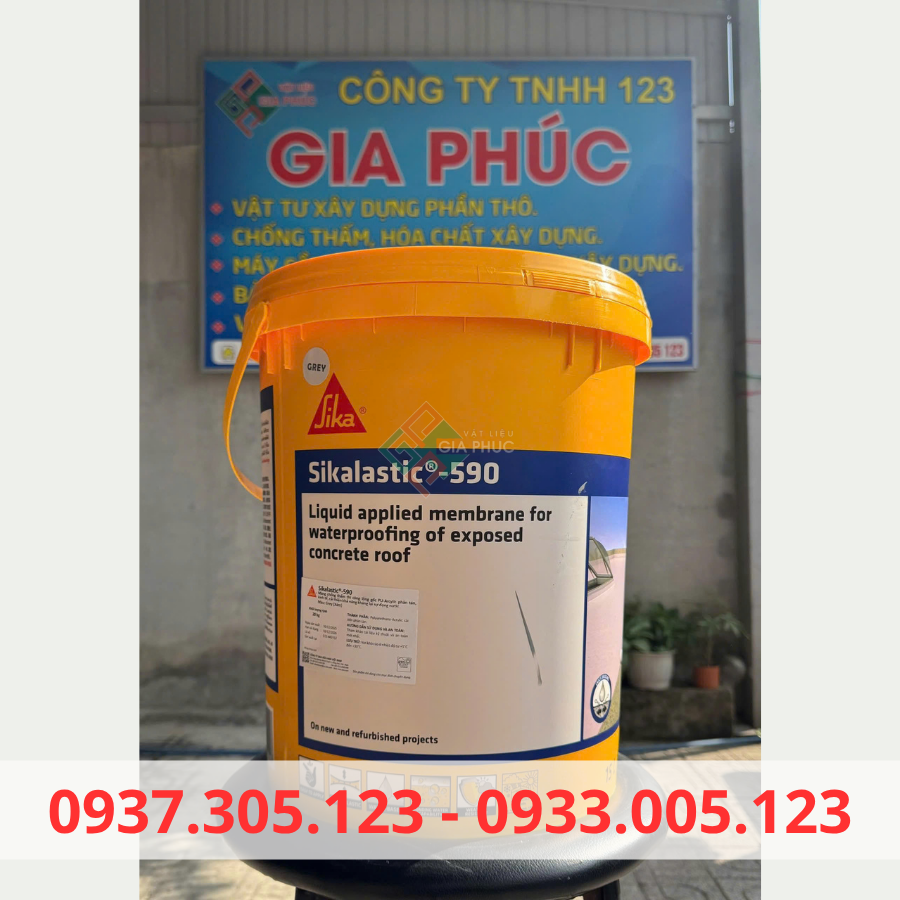  CHỐNG THẤM SÀN MÁI SÂN THƯỢNG SIKA LASTIC 590 - CHỐNG TIA UV 