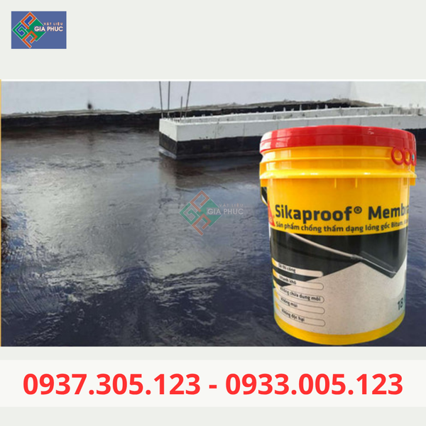 CHỐNG THẤM SIKA MEMBRANE 18KG - MẶT NGOÀI CÔNG TRÌNH, ĐÀN HỒI CAO giá rẻ chất lượng cao sân thượng ban công sàn mái
