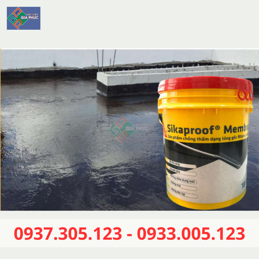  CHỐNG THẤM SIKA MEMBRANE 18KG - MẶT NGOÀI CÔNG TRÌNH, ĐÀN HỒI CAO 