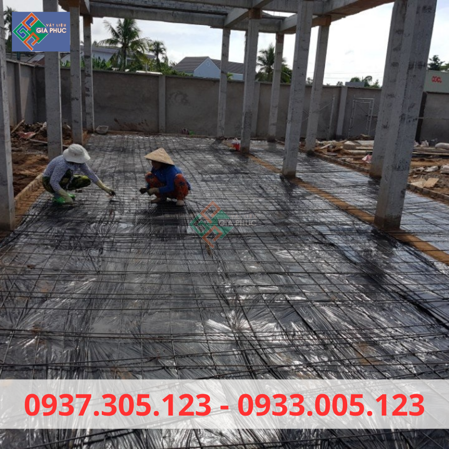  BẠT NILONG ĐEN LÓT SÀN ĐỔ BÊ TÔNG 1M ( BUNG 2) *250M*14MIC (KHOẢNG 10KG/CUỘN) 