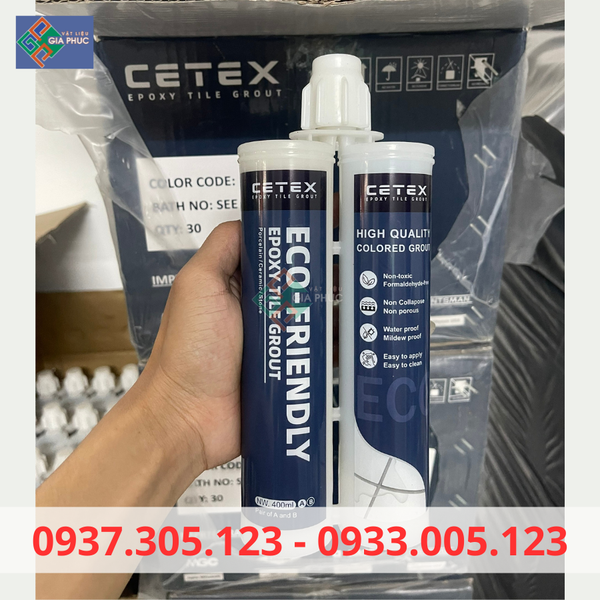 KEO CHÀ RON CETEX CHỐNG THẤM, CHỐNG Ố, CHỐNG PHAI MÀU I 2 THÀNH PHẦN I GỐC EPOXY giá rẻ hồ chí mình chất lượng cao