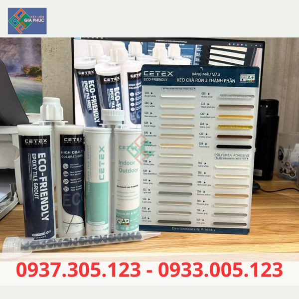 KEO CHÀ RON CETEX CHỐNG THẤM, CHỐNG Ố, CHỐNG PHAI MÀU I 2 THÀNH PHẦN I GỐC EPOXY giá rẻ hồ chí mình chất lượng cao