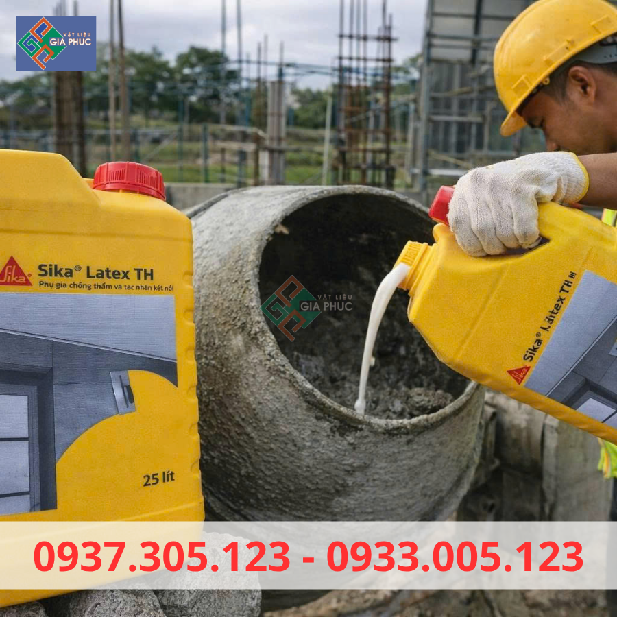  SIKA LATEX 5L - PHỤ GIA CHỐNG THẤM VÀ KẾT NỐI BÊ TÔNG CŨ MỚI 