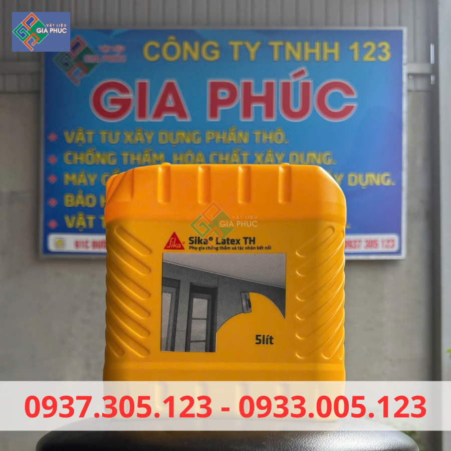  SIKA LATEX TH 5L - PHỤ GIA CHỐNG THẤM VÀ KẾT NỐI BÊ TÔNG CŨ MỚI 