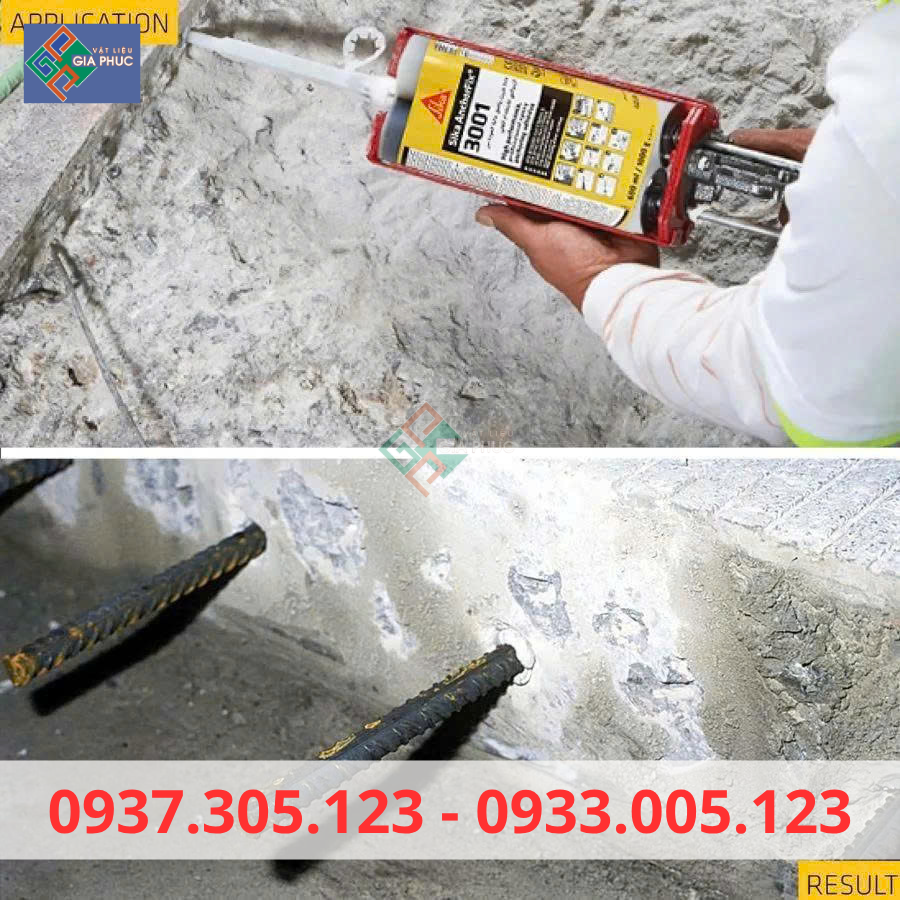  KEO CẤY THÉP SIKA ANCHORFIX 3001 (600ML) CHẤT LƯỢNG CAO 