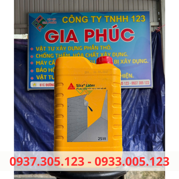 SIKA LATEX 25L - PHỤ GIA CHỐNG THẤM VÀ KẾT NỐI BÊ TÔNG CŨ MỚI GIÁ RẺ CHẤT LƯỢNG CAO CHÍNH HÃNG