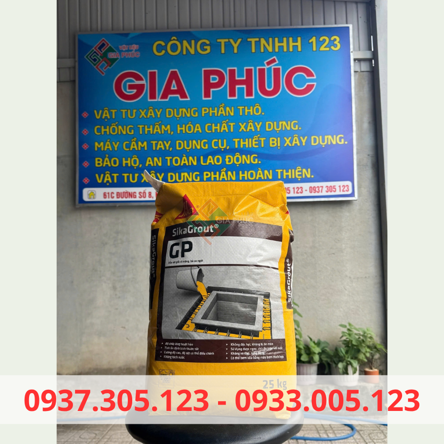  SIKAGROUT GP 25KG - VỮA RÓT CỔ ỐNG KHÔNG CO NGÓT MAC400 