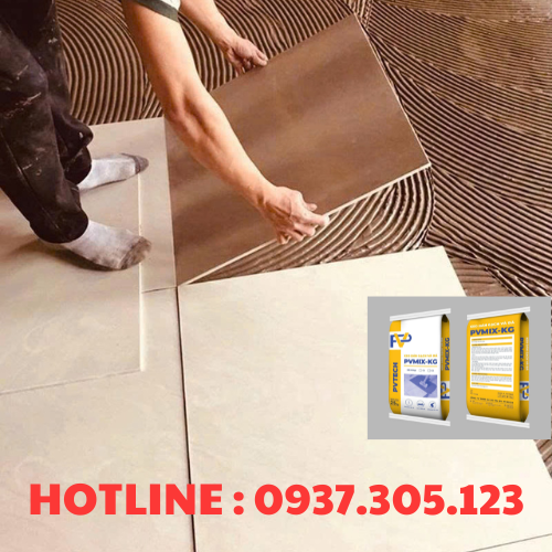  KEO DÁN GẠCH PVMIX C1 25KG ( DÁN GẠCH LÊN ĐẾN KHỔ 80x80CM ) 