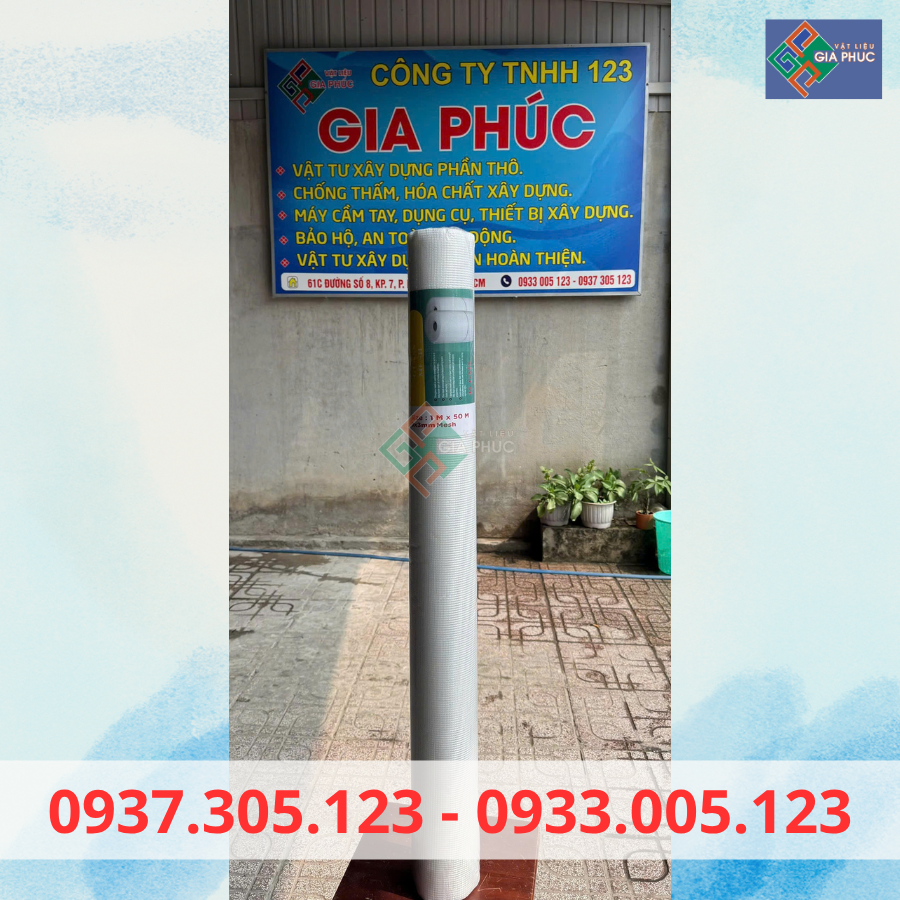  LƯỚI THỦY TINH GIA CỐ LỚP CHỐNG THẤM ( Ô 3*3MM ) 