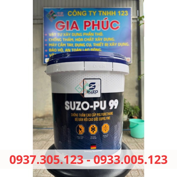 KEO CHỐNG THẤM SÀN SÂN THƯỢNG SUZO-PU99 20KG GIÁ RẺ BAN CÔNG, TƯỜNG NGOÀI