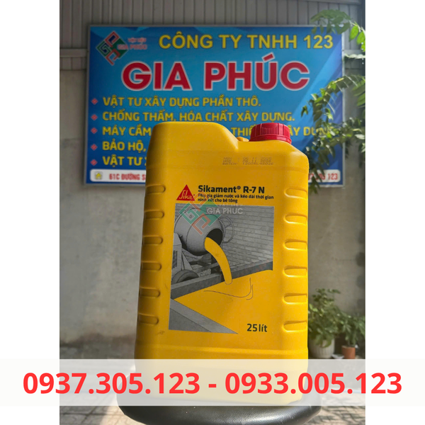 SIKA R7 25L - PHỤ GIA GIẢM NƯỚC HỖ TRỢ NHANH THÁO VÁN KHUÔN giá rẻ hồ chí minh