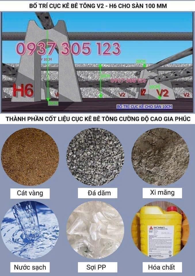  CÁCH DÙNG CON KÊ BÊ TÔNG SÀN 10CM & 12CM - CON KÊ BÊ TÔNG SÀN GIÁ TỐT 