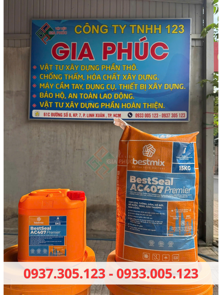 CHỐNG THẤM BESTSEAL AC407 ( 2 THÀNH PHẦN ) GỐC XI MĂNG I CHỐNG THẤM SÂN THƯỢNG, SÀN MÁI giá rẻ