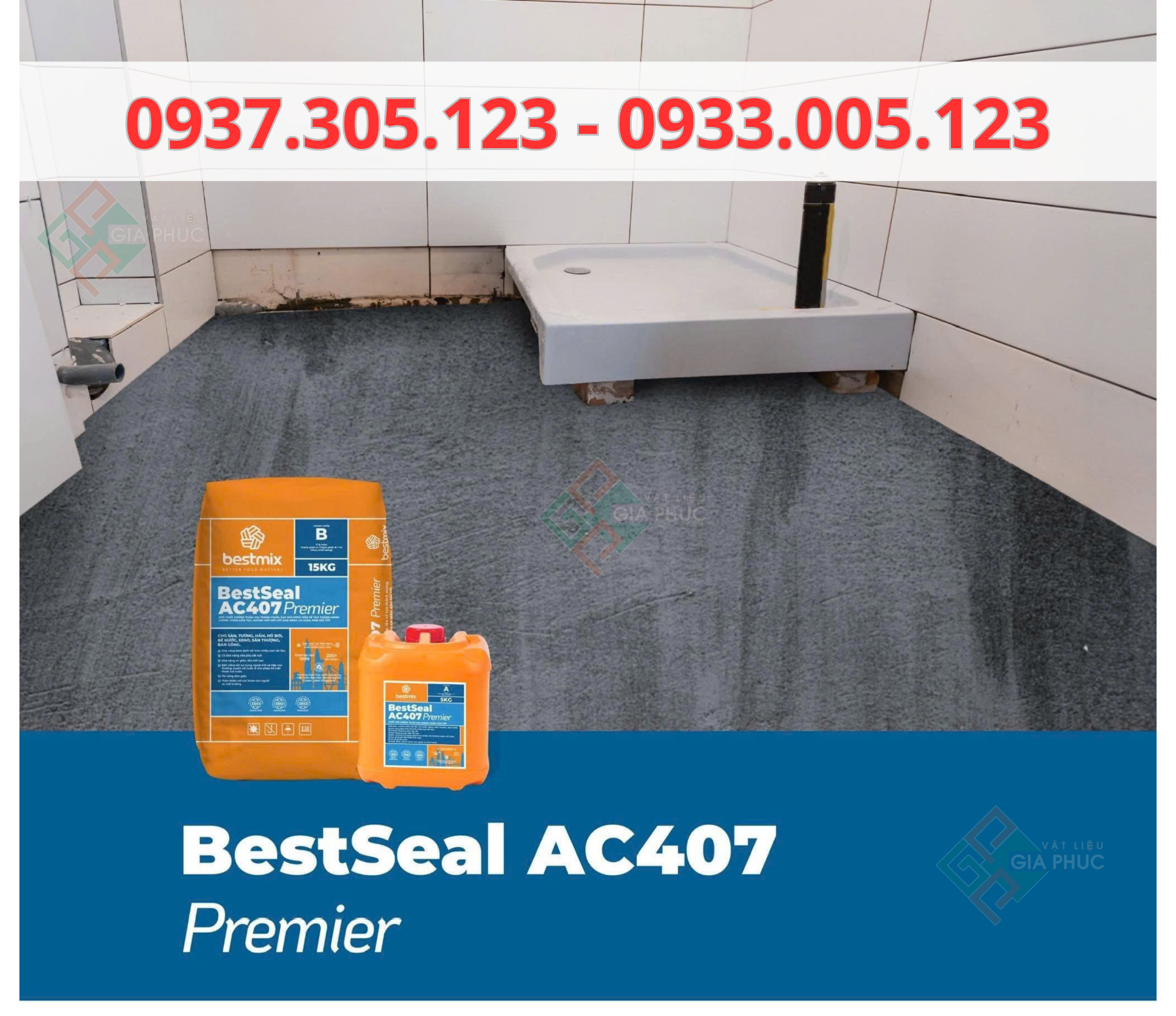  CHỐNG THẤM BESTSEAL AC407 ( 2 THÀNH PHẦN ) GỐC XI MĂNG I CHỐNG THẤM SÂN THƯỢNG, SÀN MÁI 