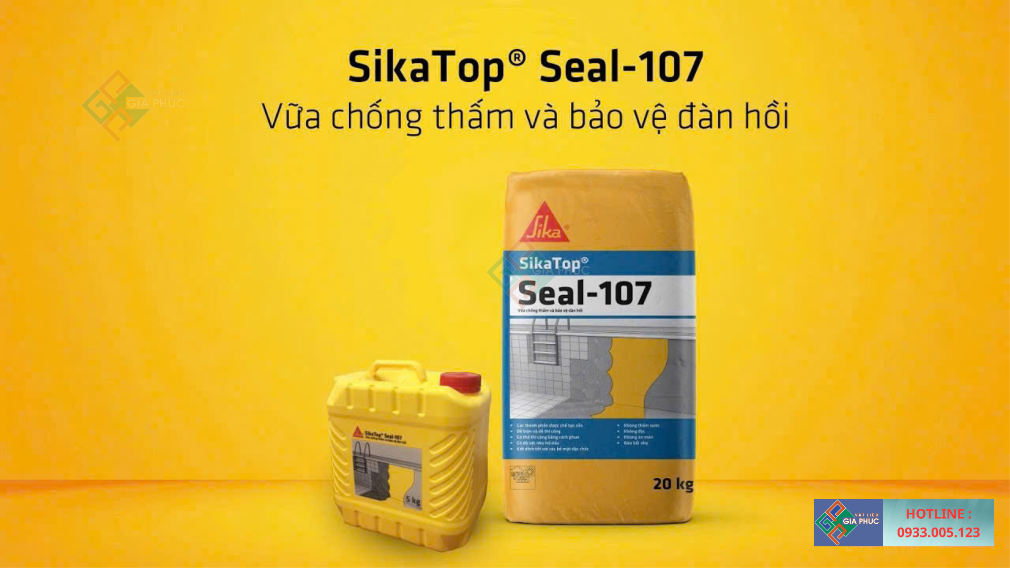  SIKATOP SEAL 107 - CHỐNG THẤM BỂ NƯỚC, TẦNG HẦM, BỂ BƠI 