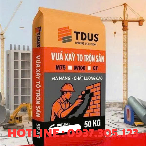  VỮA KHÔ TRỘN SẴN TDUS M100 - 50KG GIÁ TỐT HCM 
