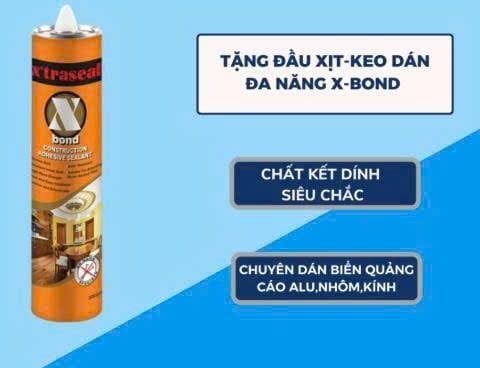  KEO DÁN X-BOND ĐA NĂNG - DÁN TẤM ALU, GƯƠNG, VÁN ÉP 