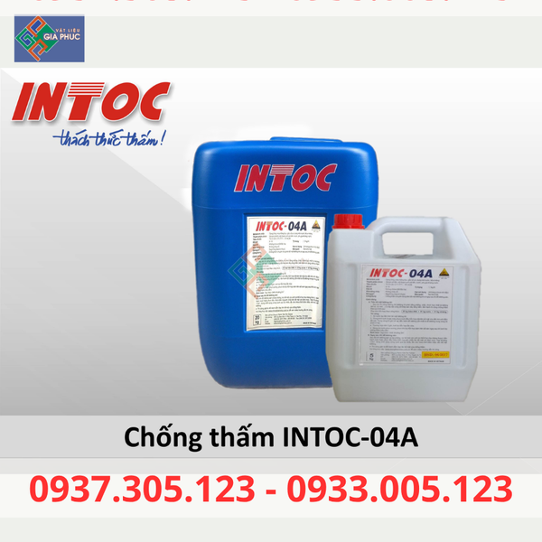 CHỐNG THẤM INTOC 04A - TẦNG HẦM, SÂN THƯỢNG, BAN CÔNG giá rẻ chất lượng miền nam