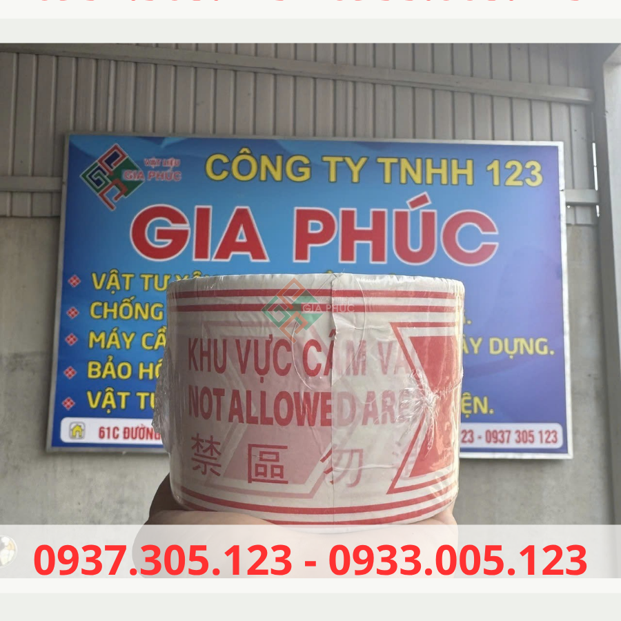  DÂY RÀO CẢNH BÁO AN TOÀN CÔNG TRÌNH, KHU VỰC NGUY HIỂM TRẮNG ĐỎ - CUỘN 100M 