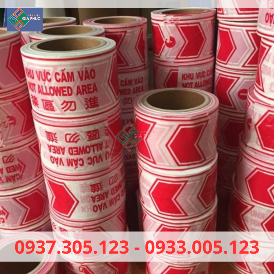  DÂY RÀO CẢNH BÁO AN TOÀN CÔNG TRÌNH, KHU VỰC NGUY HIỂM TRẮNG ĐỎ - CUỘN 100M 