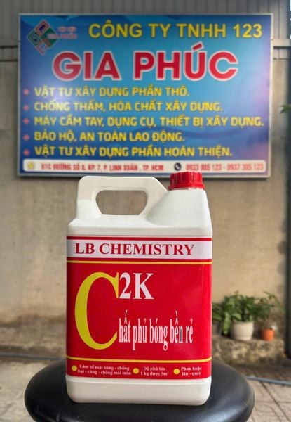  CHẤT PHỦ BÓNG BÊ TÔNG, TƯỜNG GẠCH ĐỎ, ĐÁ CHẺ, GẠCH ỐP... C2K ( 8KG ) 