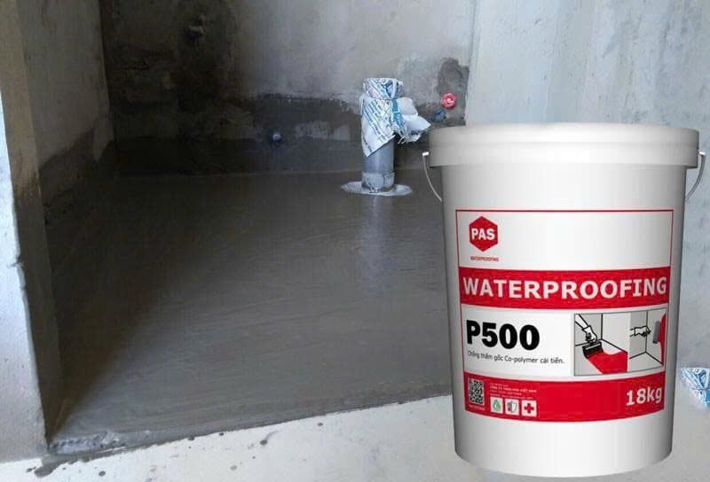  CHỐNG THẤM PAS P500 GỐC XI MĂNG - CHUYÊN CHỐNG THẤM SÂN THƯỢNG, SÀN MÁI, BAN CÔNG 