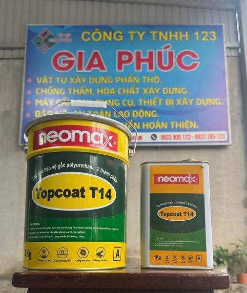 LỚP BẢO VỆ NEOMAX TOPCOAT T14 MÀU XANH LÁ/ XÁM GIÁ RẺ