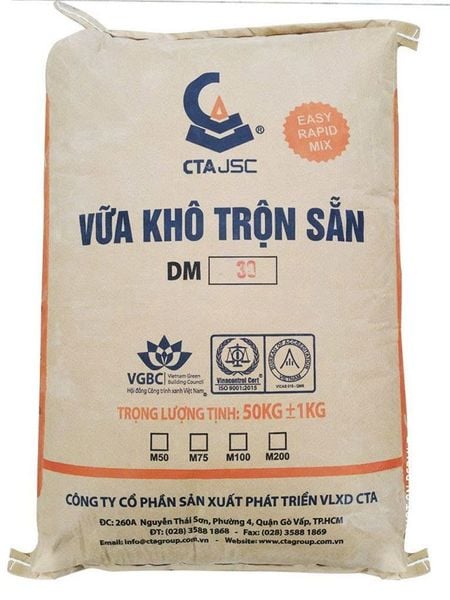 VỮA KHÔ TRỘN SẴN CTA M75 giá rẻ