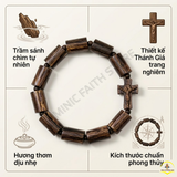  Chuỗi Mân Côi Trầm Hương Sánh Chìm Hạt Trụ – Sự Kết Hợp Hoàn Hảo Của Nghệ Thuật Và Đức Tin 