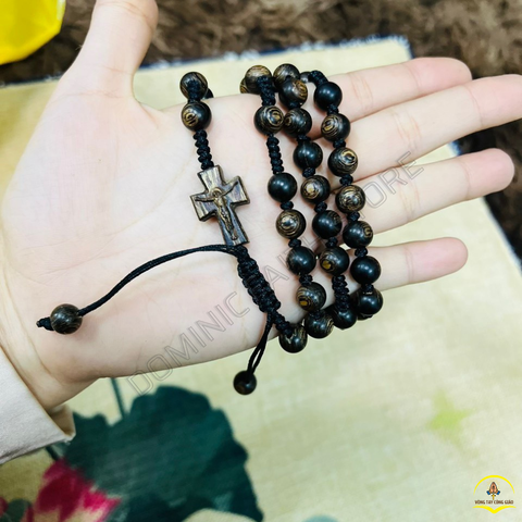  Chuỗi 50 Kinh Mân Côi Trầm Hương Sánh Chìm Dây Rút – Vững Bền Đức Tin, Trọn Vẹn Bình An 