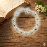  Lắc Tay Mân Côi Bạc Ta Cao Cấp – Thánh Giá & Đức Mẹ Ban Ơn 