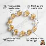  Chuỗi Mân Côi Thạch Anh Tóc Vàng – Ánh Sáng Của Đức Tin Và Sự Thịnh Vượng 