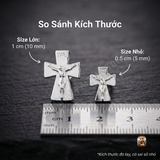  Charm Bạc Thánh Giá Xâu Vòng Tay - Điểm Nhấn Thiêng Liêng Hoàn Hảo Cho Mọi Chuỗi Hạt 