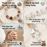  Chuỗi Mân Côi Thạch Anh Tóc Đa Sắc – Sự Hòa Quyện Tuyệt Mỹ Của Tự Nhiên 