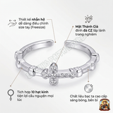  Nhẫn Mân Côi Bạc Ta Đính Đá - Tuyệt Tác Trang Sức Đức Tin Tinh Tế và Thời Thượng 