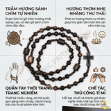  Chuỗi 50 Kinh Mân Côi Trầm Hương Sánh Chìm Quấn Tay – Vẻ Đẹp Bình An Và Thanh Lịch 