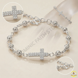  Lắc Tay Mân Côi Bạc S925 Chạm Hoa Văn – Vẻ Đẹp Rạng Ngời Của Hồng Ân 