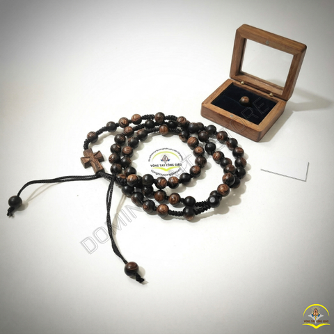  Chuỗi 50 Kinh Mân Côi Trầm Hương Sánh Chìm Dây Rút – Vững Bền Đức Tin, Trọn Vẹn Bình An 