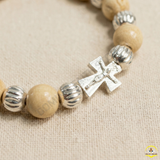  Chuỗi Mân Côi Dâu Tằm Mix Bạc Ta – Món Quà Bình An Dành Riêng Cho Bé 