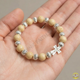  Chuỗi Mân Côi Dâu Tằm Mix Bạc Ta – Món Quà Bình An Dành Riêng Cho Bé 