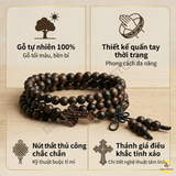  Vòng Tay Trầm Hương Sánh Chìm Mix Thánh Giá – Tuyệt Tác Của Đức Tin Và Sự Sang Trọng 