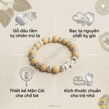  Chuỗi Mân Côi Dâu Tằm Mix Bạc Ta – Món Quà Bình An Dành Riêng Cho Bé 