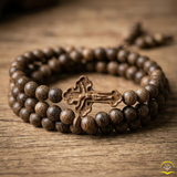  Vòng Tay Trầm Hương Tốc Vườn Mix Thánh Giá – Nét Đẹp Cổ Điển & Hồng Ân Che Chở 