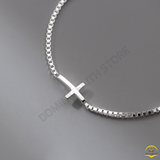  Lắc Tay Bạc Thánh Giá Đơn Giản Cổ Điển | Trang Sức Công Giáo Thanh Lịch 