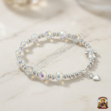  Chuỗi Mân Côi Pha Lê Swarovski Mix Bạc Ta – Vẻ Đẹp Thuần Khiết Và Sang Trọng 