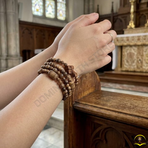  Chuỗi 50 Kinh Mân Côi Trầm Hương Tốc Vườn – Hành Trang Đức Tin Tiện Lợi 